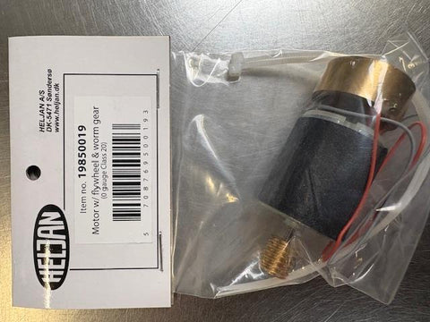 O gauge motor w/ flywheel & worm gear