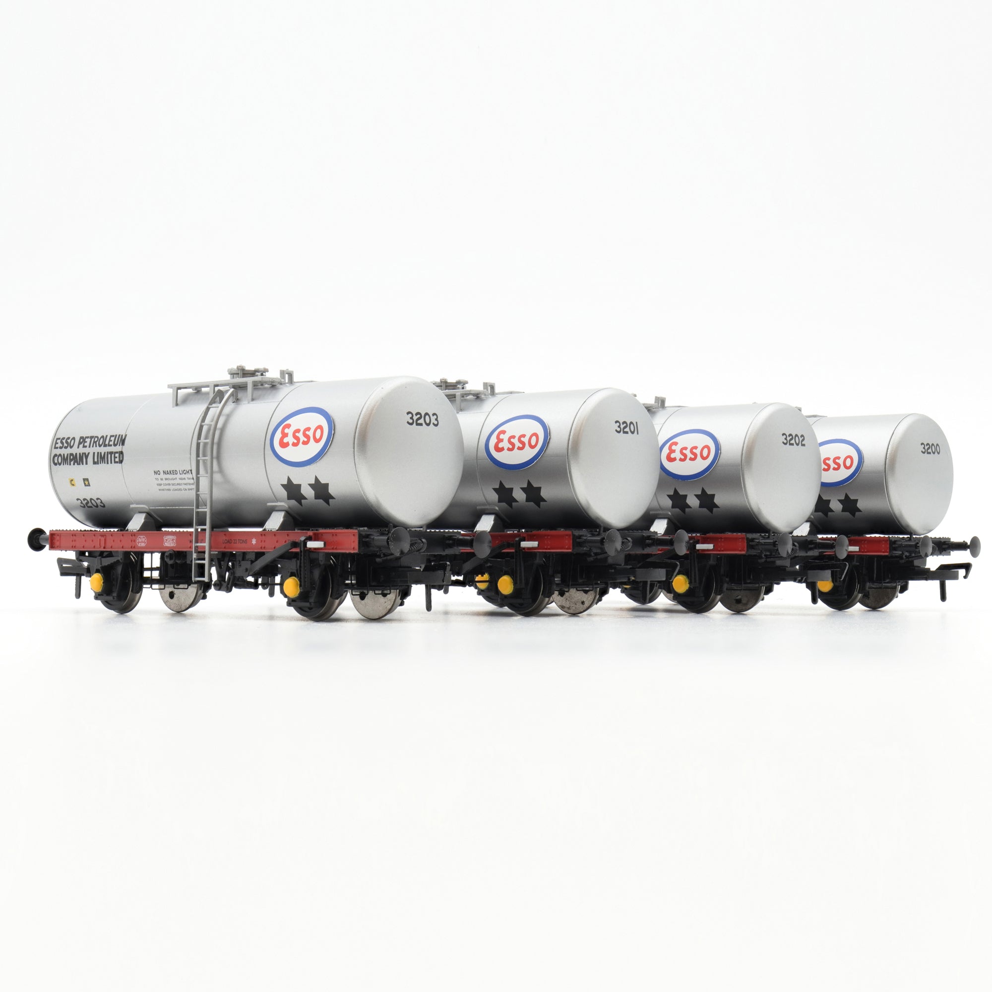 35T 'A' Tank - Esso Sølv - Pakke 1 - OO Skala- Quad Pakke