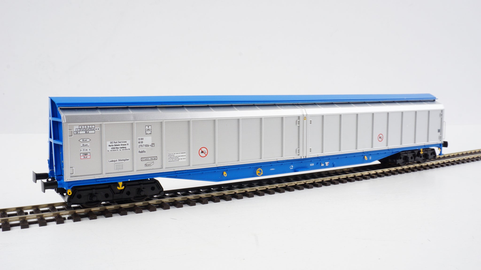 Cargowaggon Silver/blue 2797 604