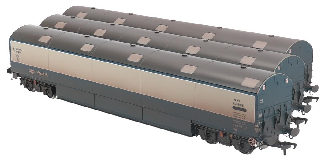 Newton Chambers - BR Blå/Grå - E96288/89E/93E - OO Skala - Triple Pakke