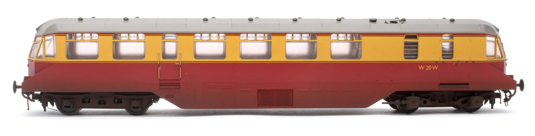 GWR AEC Railcar - BR Crimson/Cream - W20W - OO Scale - Weathered