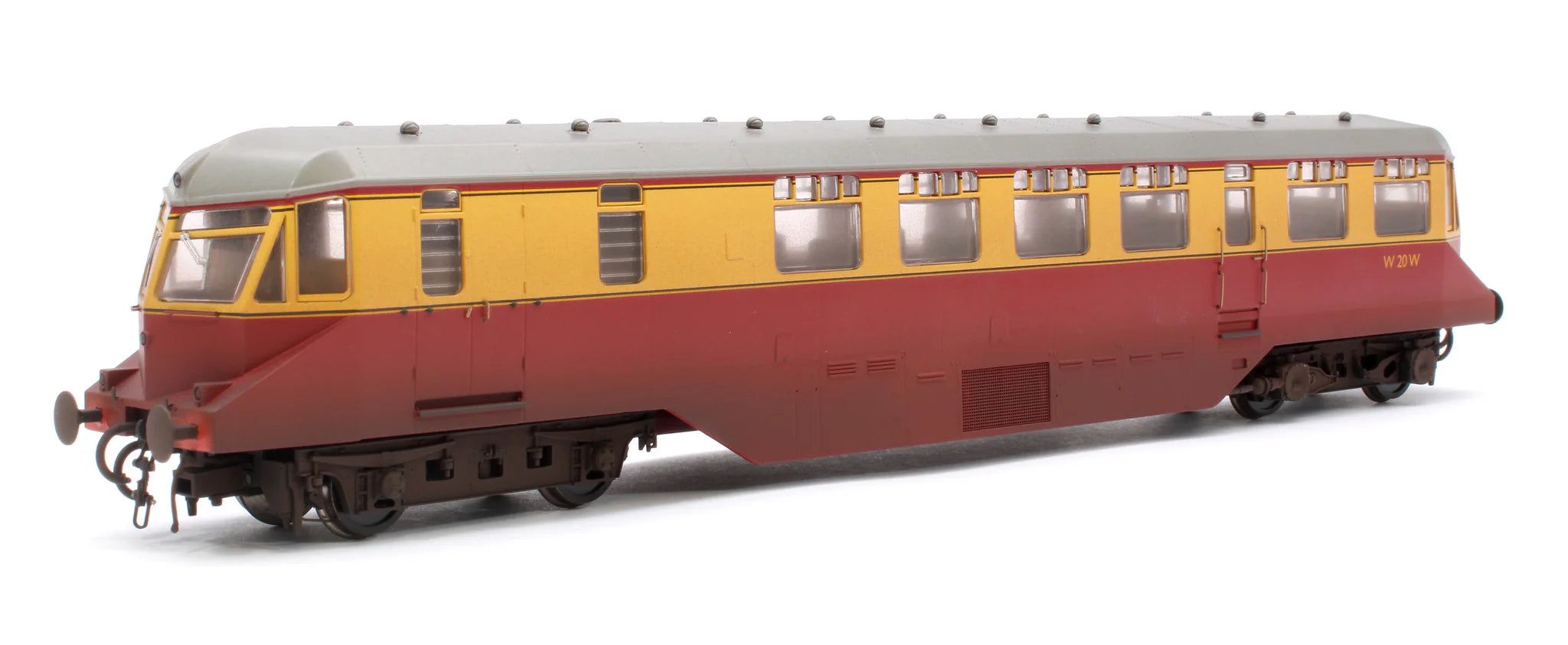 GWR AEC Railcar - BR Crimson/Cream - W20W - OO Scale - Weathered