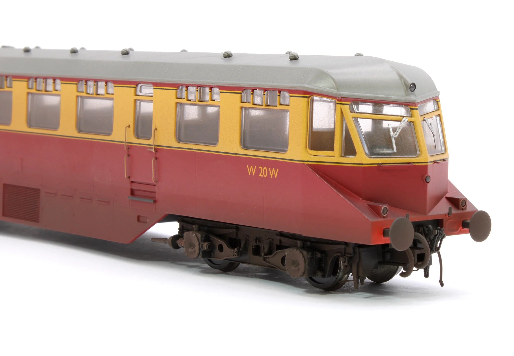 GWR AEC Railcar - BR Crimson/Cream - W20W - OO Scale - Weathered