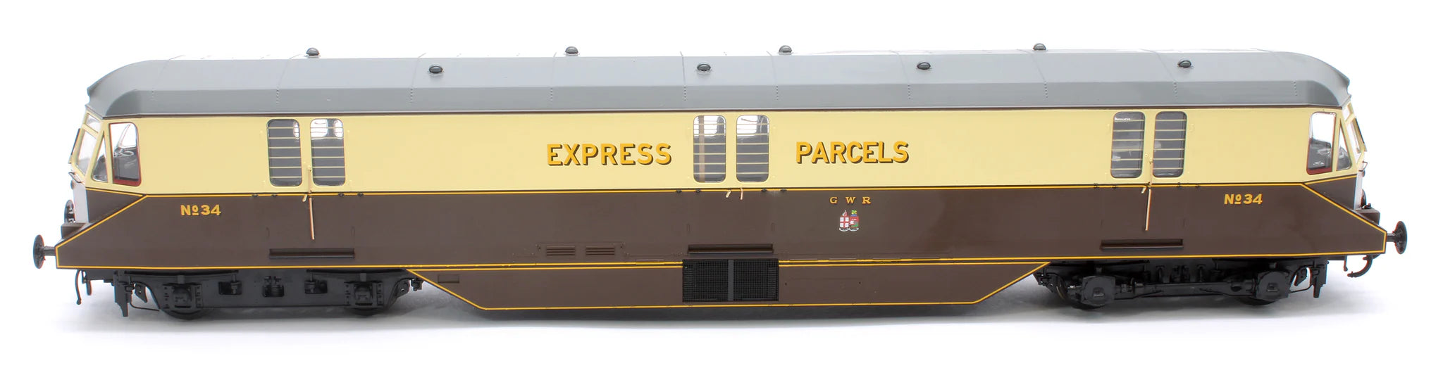 GWR AEC Railcar - GWR Chocolate/Cream - 34 - OO Scale