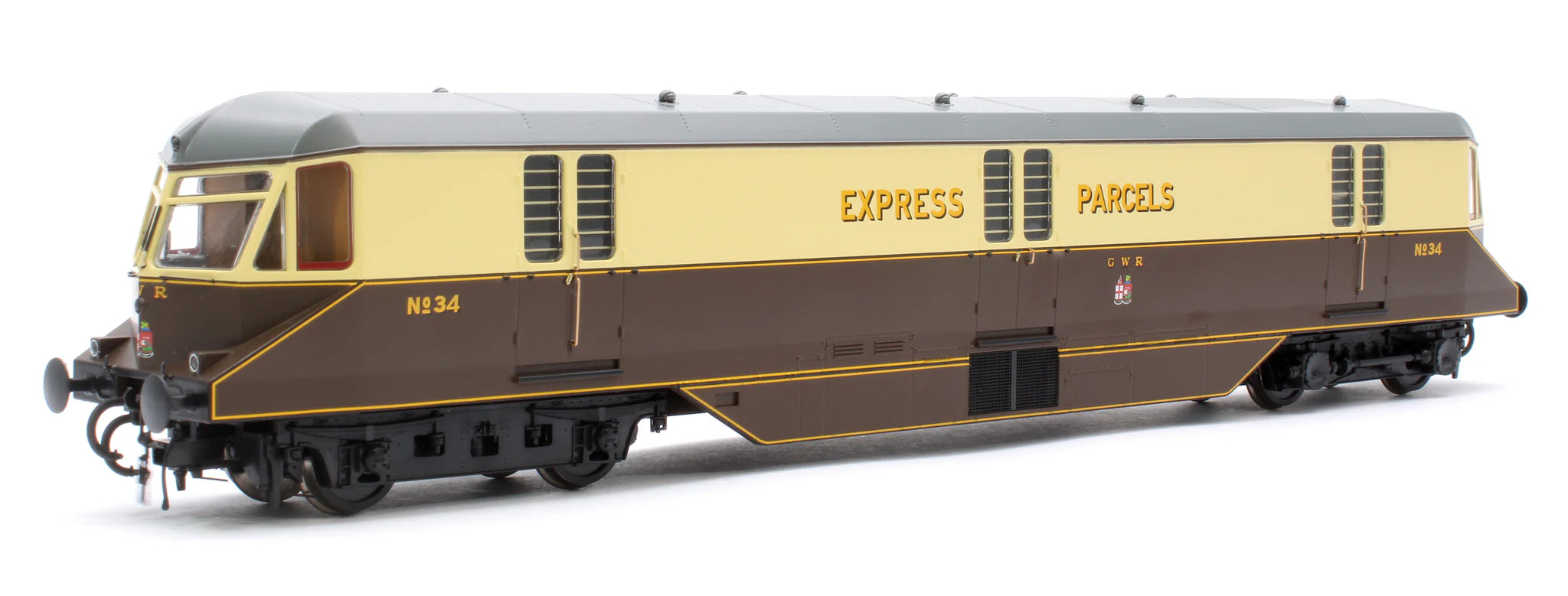 GWR AEC Railcar - GWR Chocolate/Cream - 34 - OO Scale