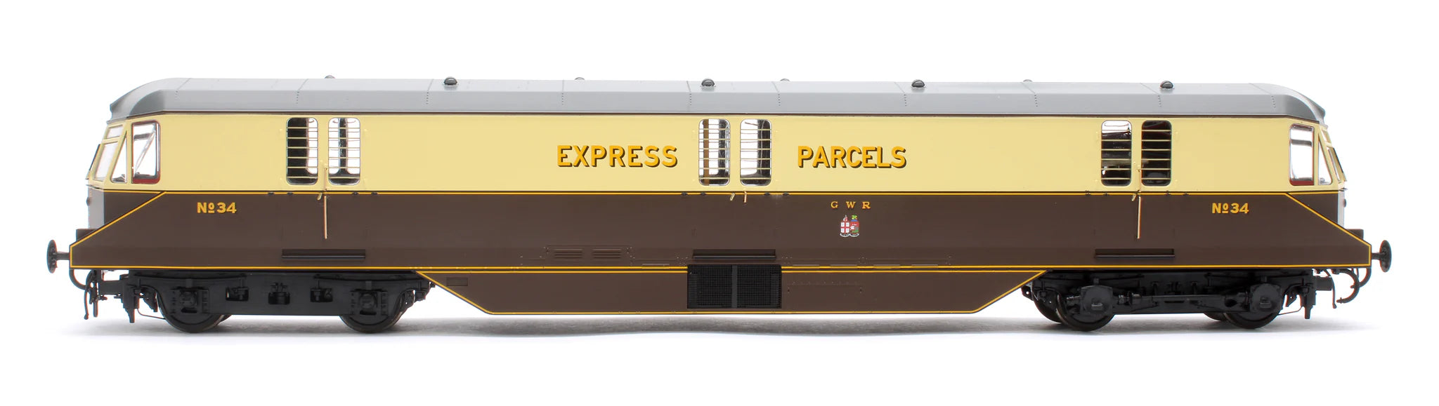 GWR AEC Railcar - GWR Chocolate/Cream - 34 - OO Scale
