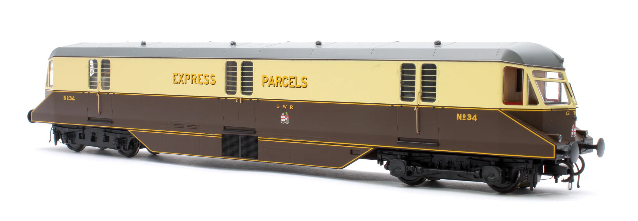 GWR AEC Railcar - GWR Chocolate/Cream - 34 - OO Scale