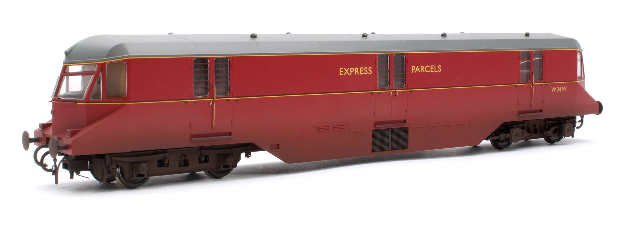 GWR AEC Railcar - BR Crimson - 34 - OO Scale - Weathered
