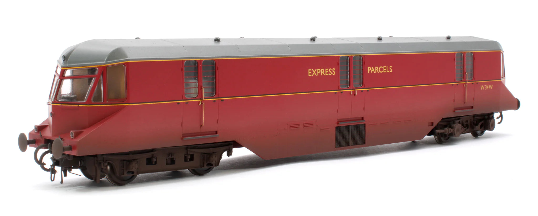 GWR AEC Railcar - BR Crimson - 34 - OO Scale - Weathered