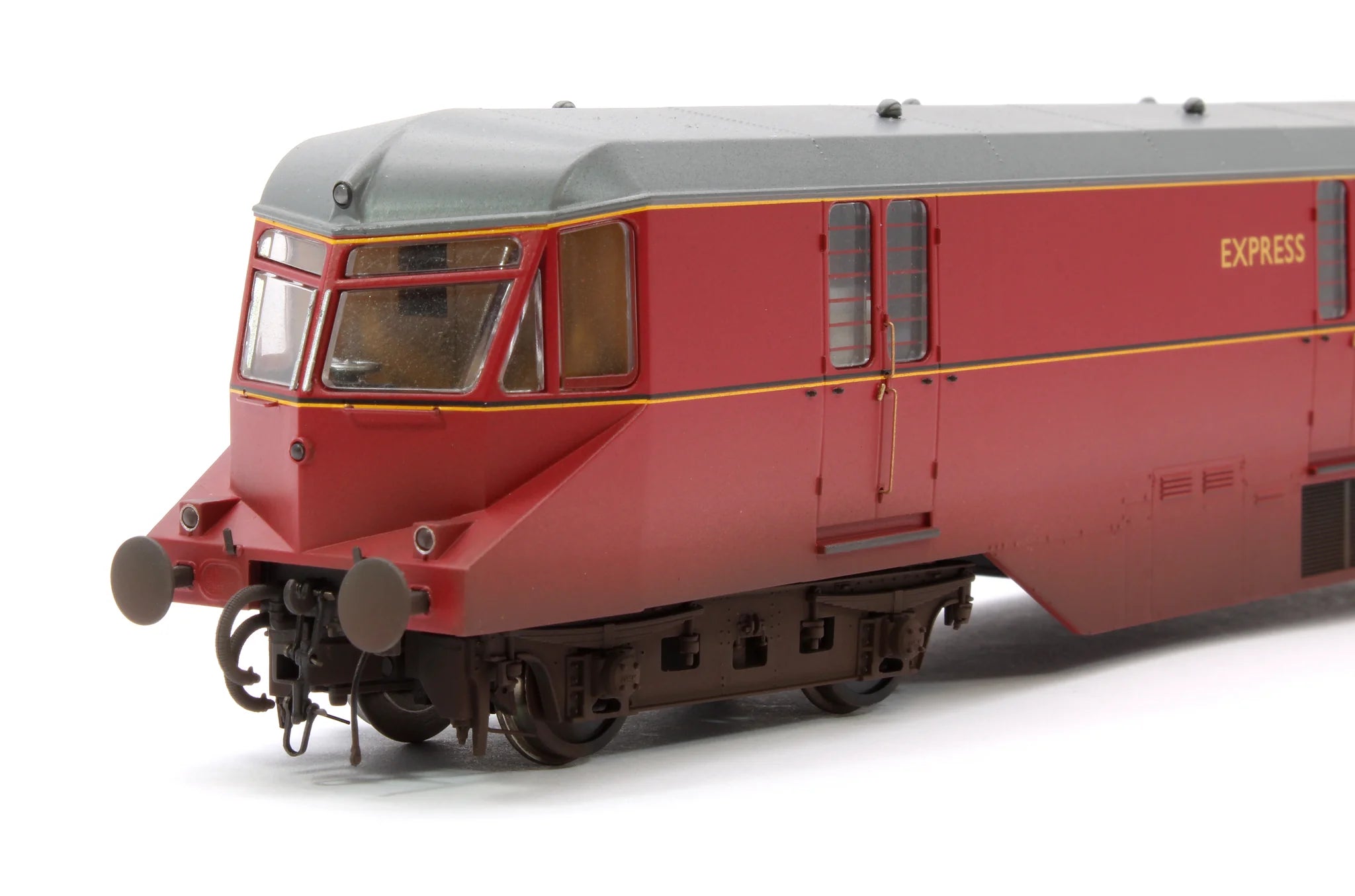 GWR AEC Railcar - BR Crimson - 34 - OO Scale - Weathered