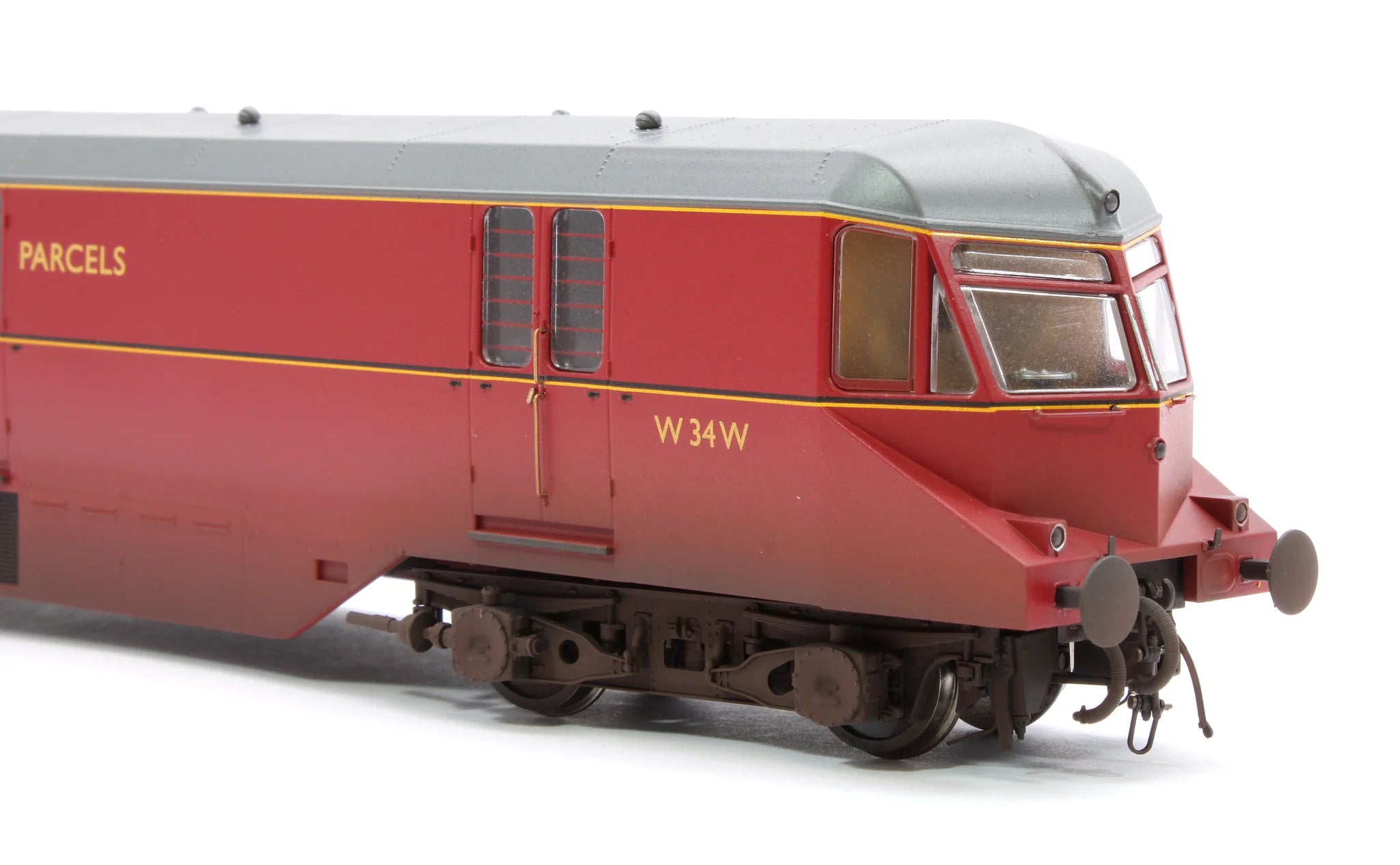 GWR AEC Railcar - BR Crimson - 34 - OO Scale - Weathered