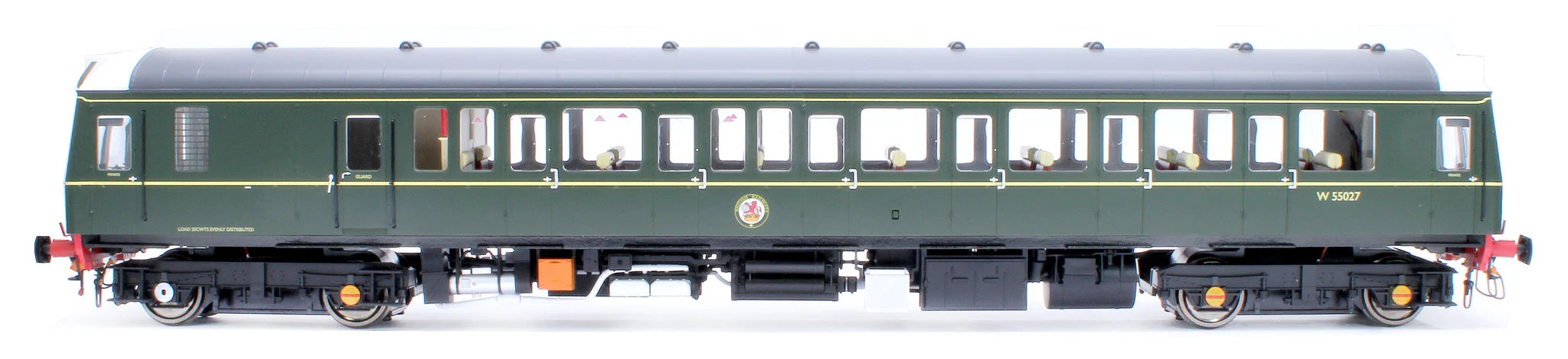 Class 121 - BR Green - W55027 - O Scale