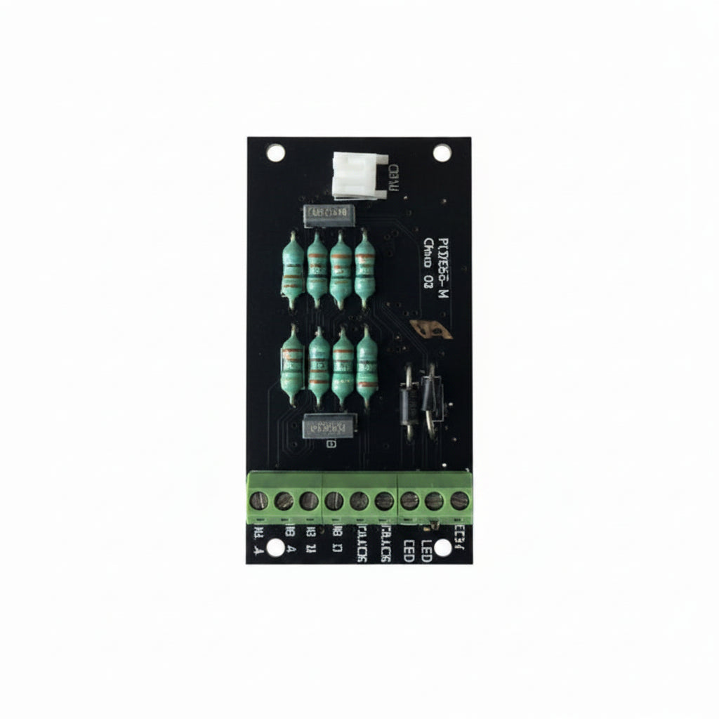 A small electronic circuit board in a clear plastic bag with a white HELJAN retail header card. The card shows the model number 19850005 and a barcode.