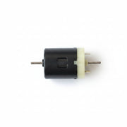 A small black and beige electrical motor part in a clear plastic bag with a white paper label. The label shows the brand HELJAN and part number 19850008.