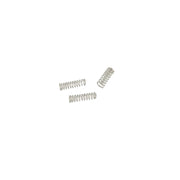 A small packaged hardware item labeled Heltan 19850006, containing four buffer springs in a clear plastic bag with a white backing card.