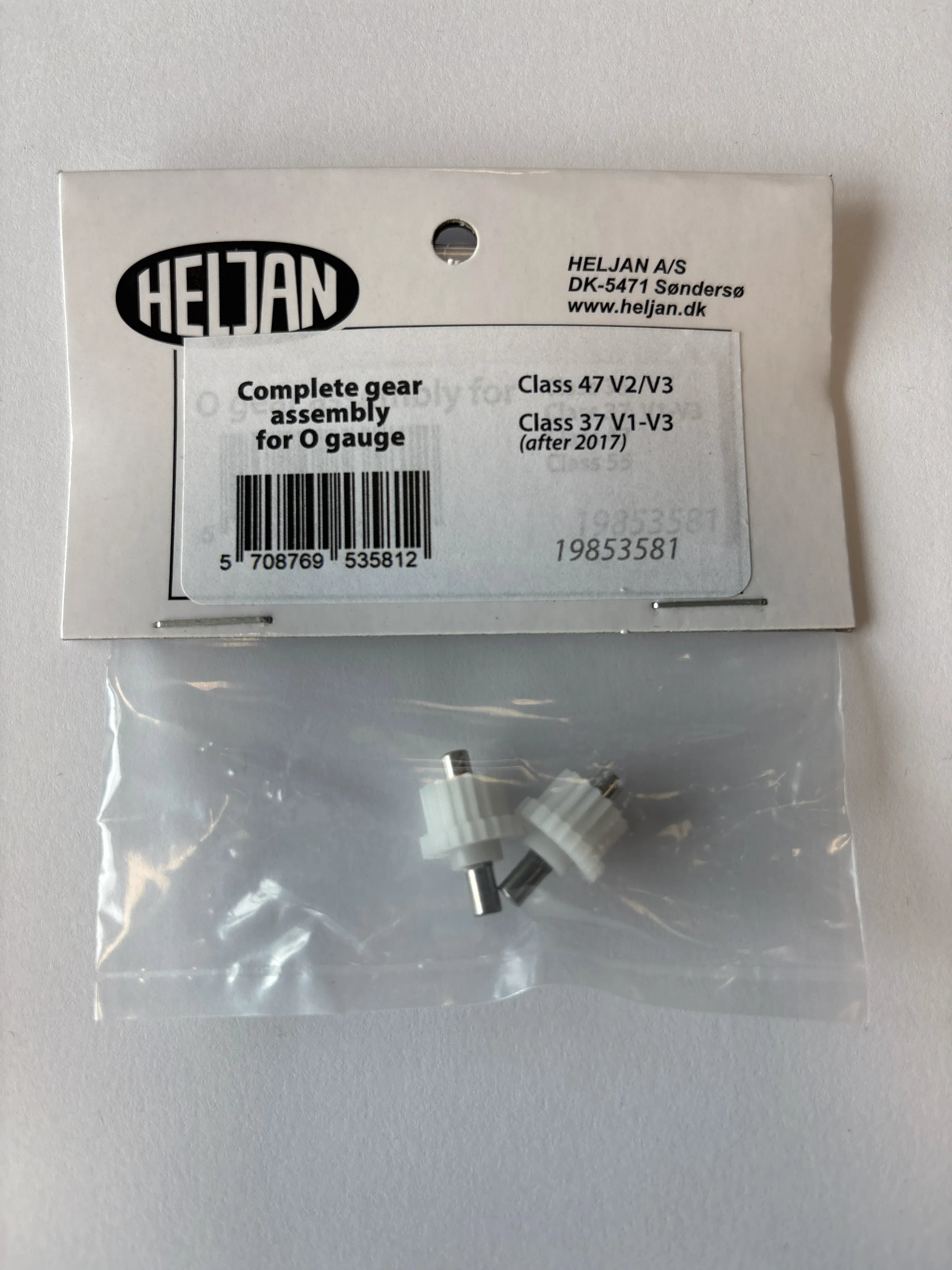 O gauge gear assembly(suitable for Class 47 and Class 37)