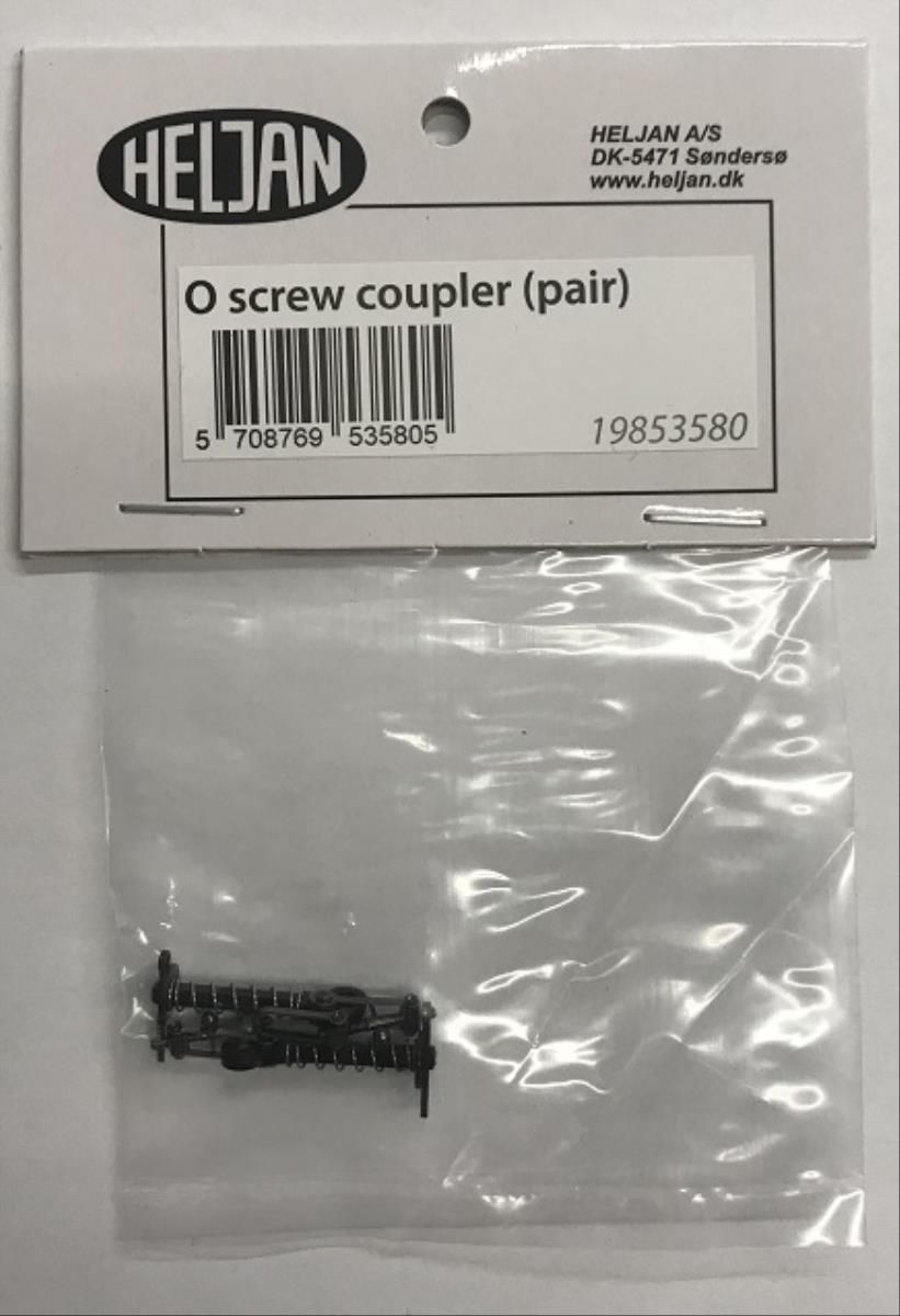 Screw Couplings - Black - Pair - O Scale