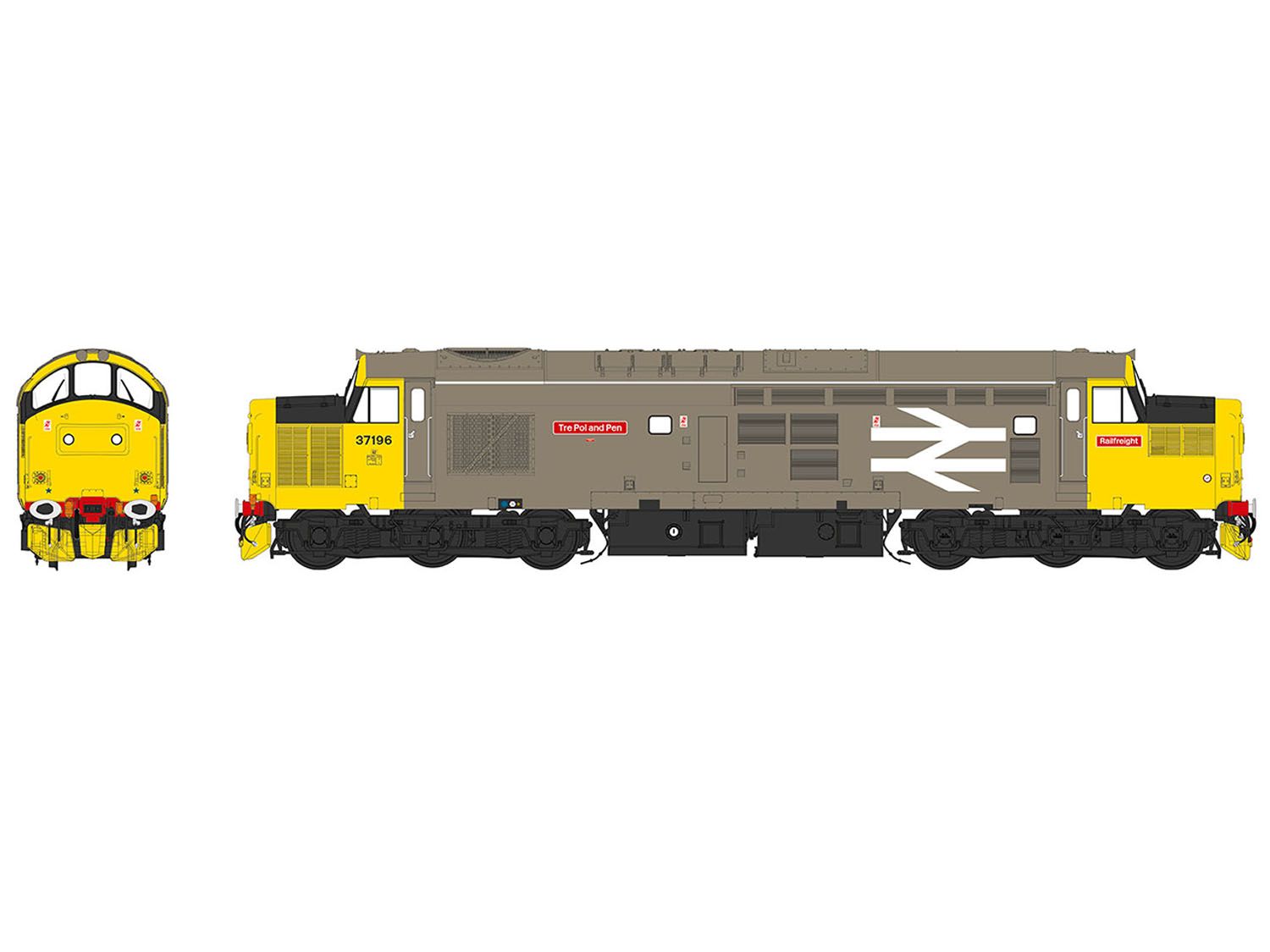Class 37 - Railfreight - 37196 - O Scale