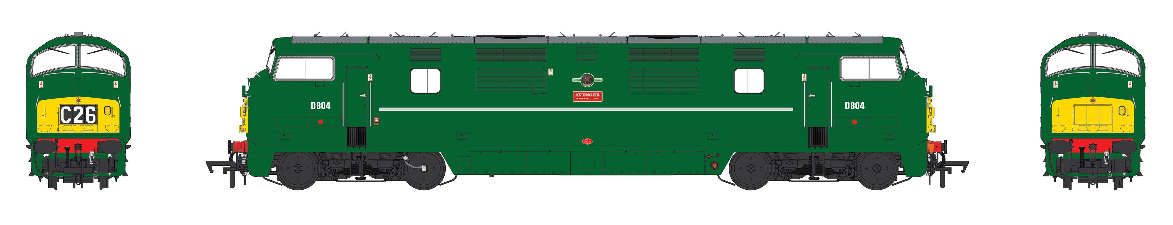 Class 42 - BR Grøn - D804 - OO Skala