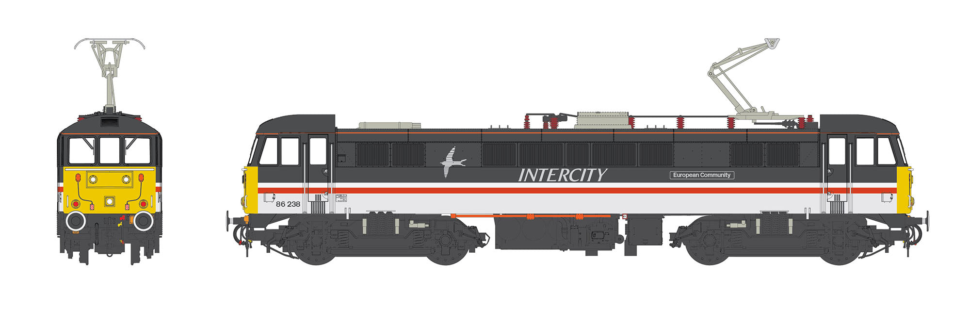 Klasse 86 - InterCity - 86238 - OO Skala