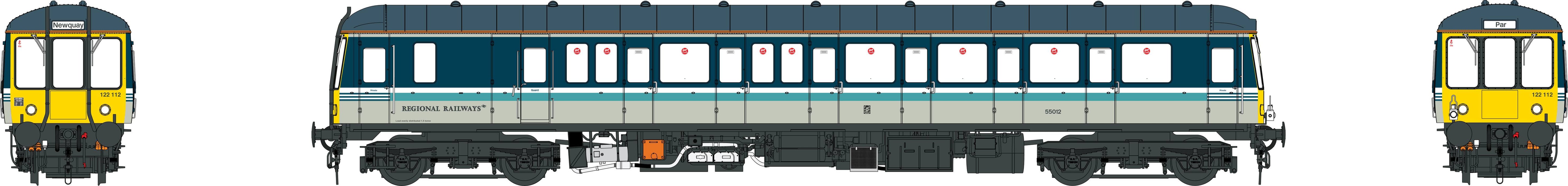 Klasse 122 - Regionale Jernbaner - 55012 - TT Skala