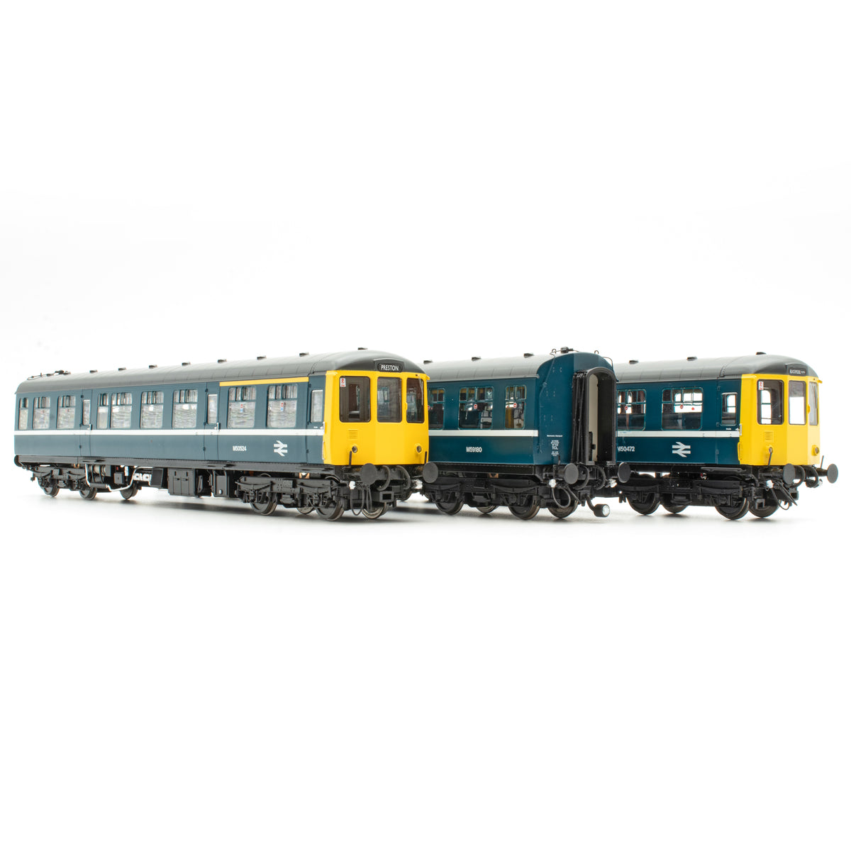 Klasse 104 - BR Blå (Hvid Stribe) - M50472+M59180+M50524 - OO Skala