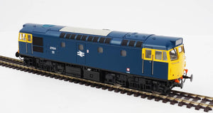 Class 27104 BR blue with full yellow ends