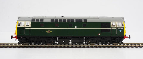 Class 27001 BR green with fully yellow ends (V3)(heavily weathered)
