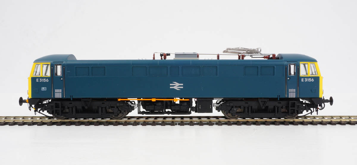 Class 86 BR rail blue E3156 with double arrow logo and fye